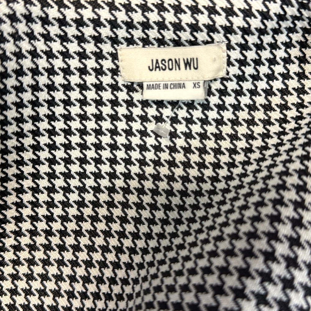 Jason Wu Houndstooth Coat Dress Size Xs - image 7